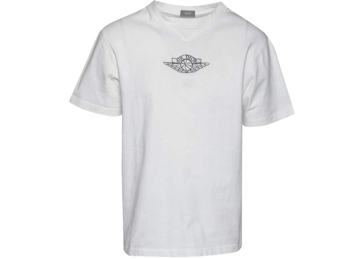 Image of Dior x Jordan Wings T-Shirt (White)